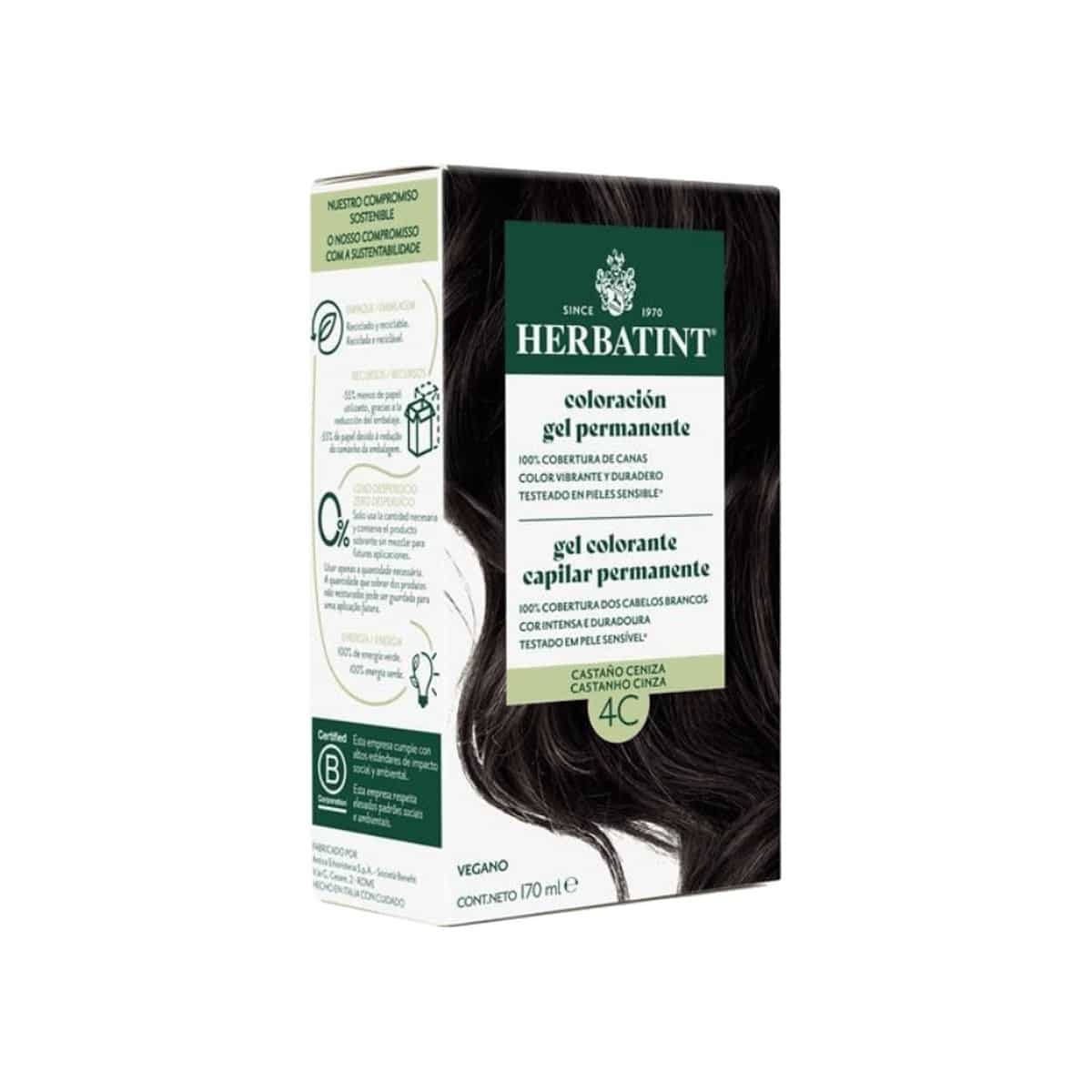 Herbatint 4C Castanho Cinza 170ml