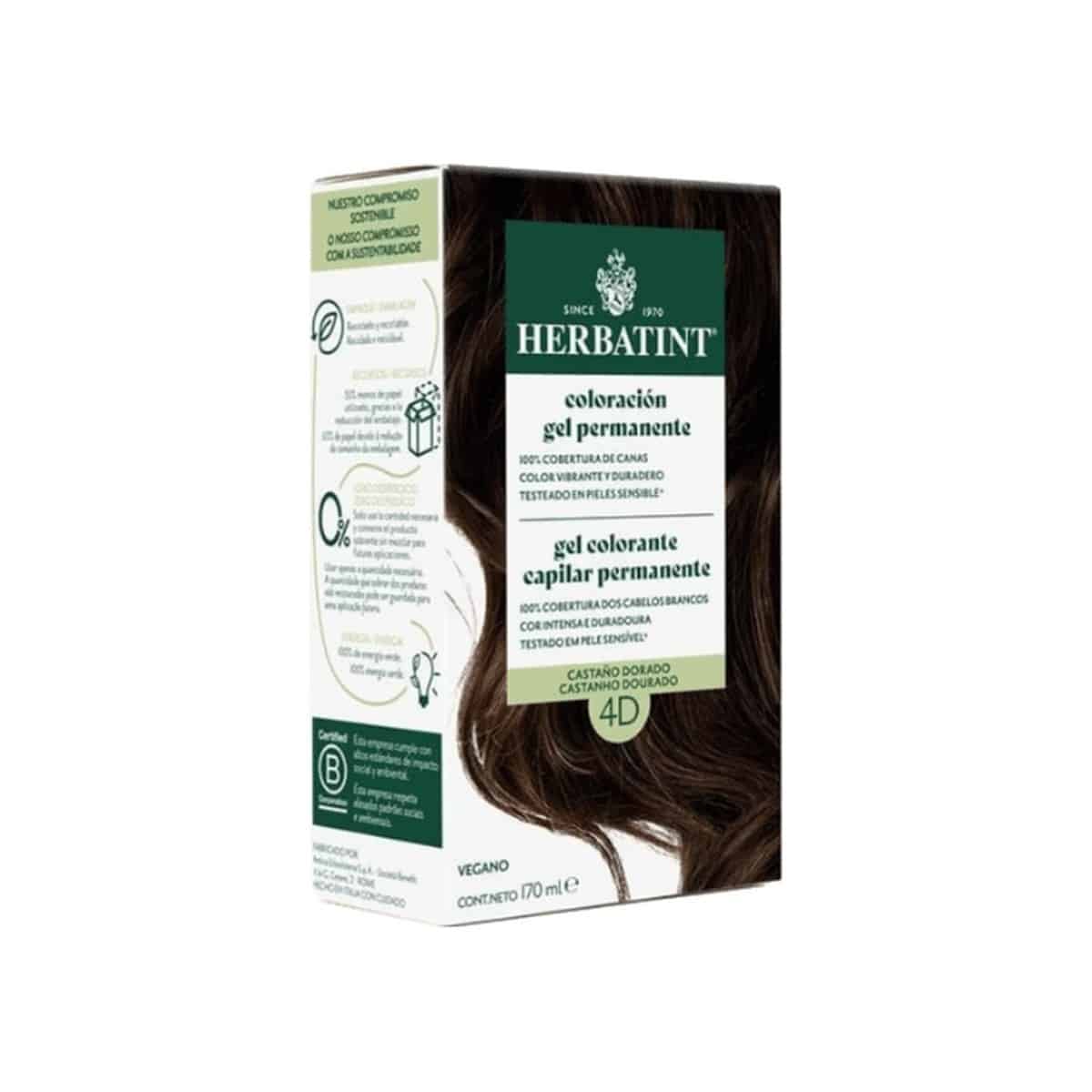Herbatint 4D Castanho Dourado 170ml