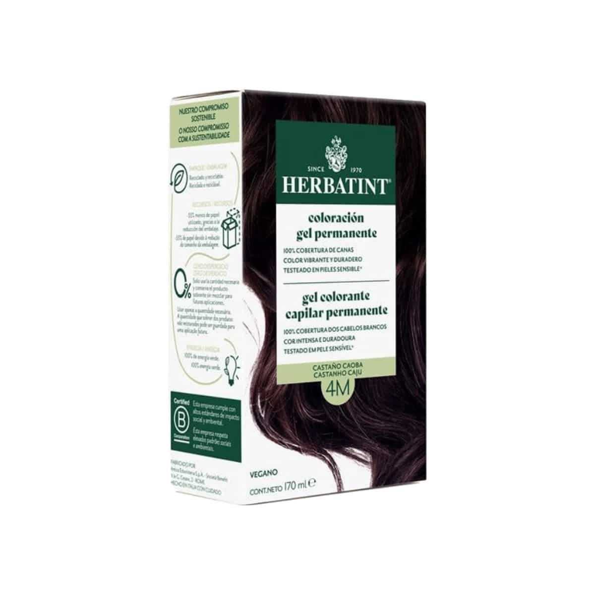 Herbatint 4M Castanho Acaju 170ml