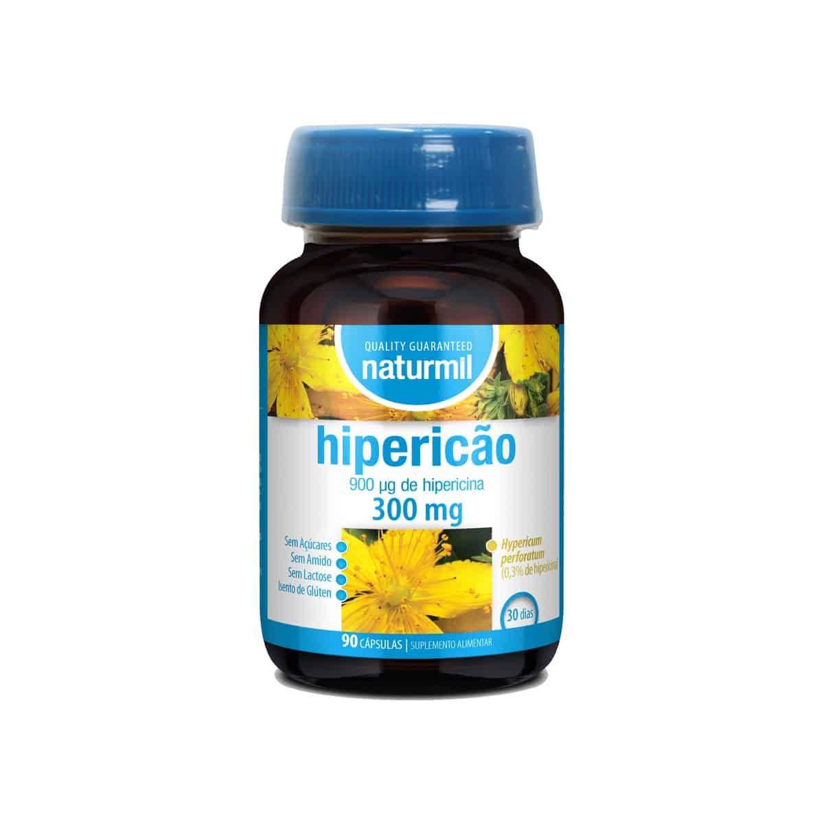 Hipericão 300mg 90 cápsulas Naturmil