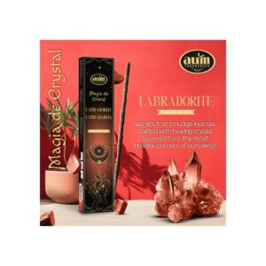 Incenso Artesanal Aum Magia de Cristal + Cristal Labradorite