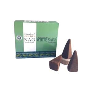 Incenso Indiano Cone Golden Nag White Sage