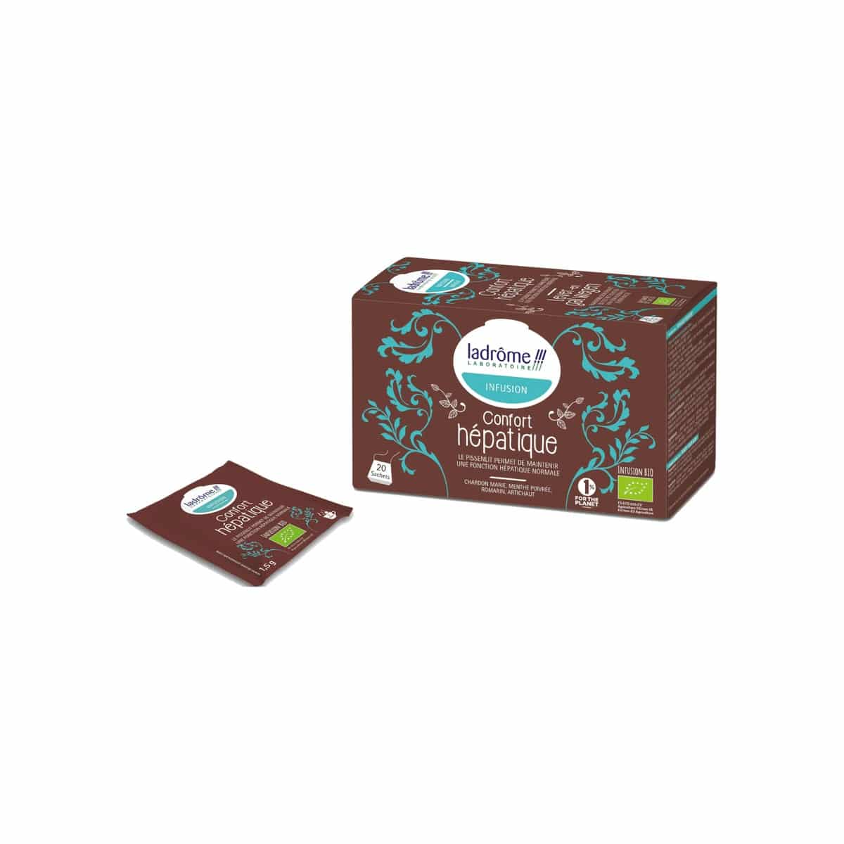 Infusão Conforto Hepático Bio 20 saquetas Ladrôme