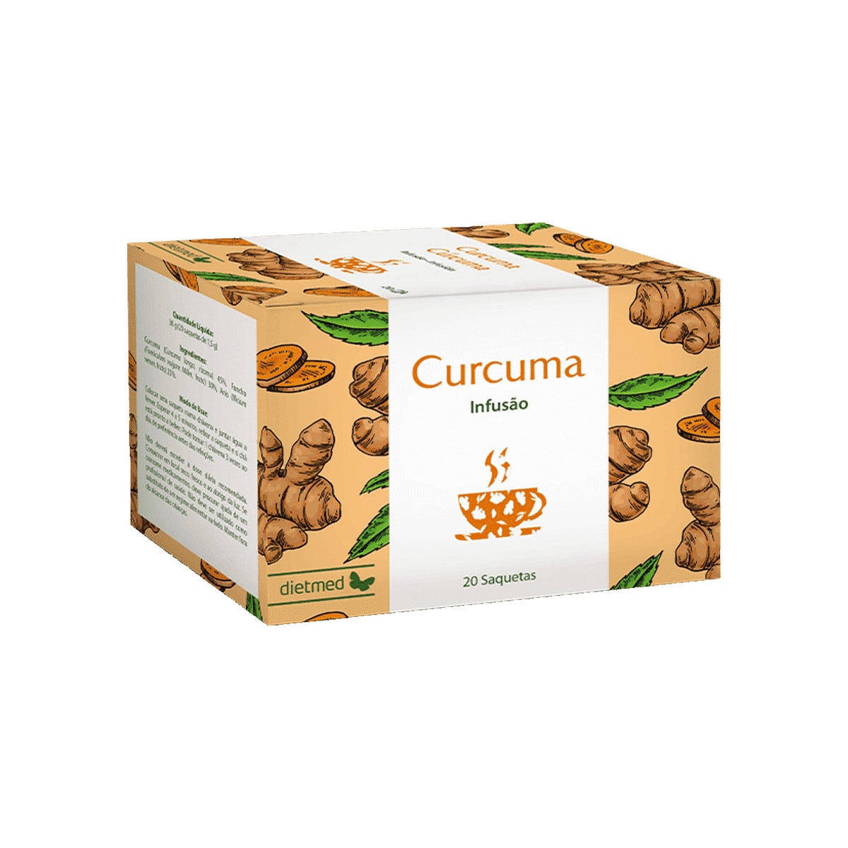Infusão de Curcuma 20 saquetas Dietmed