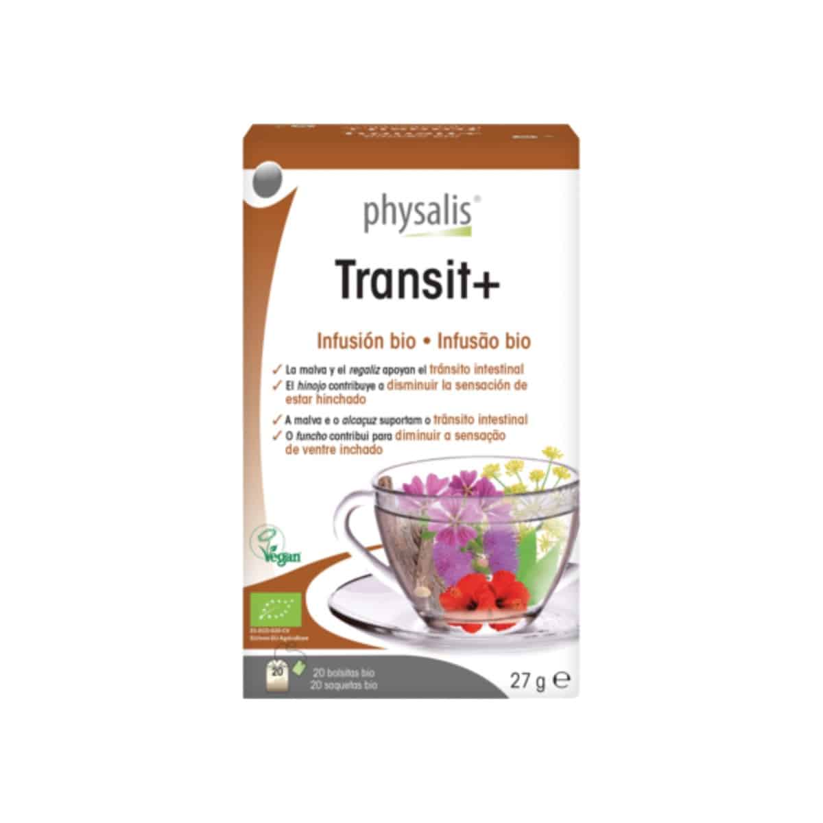 Infusão Transit+ 20 saquetas Physalis