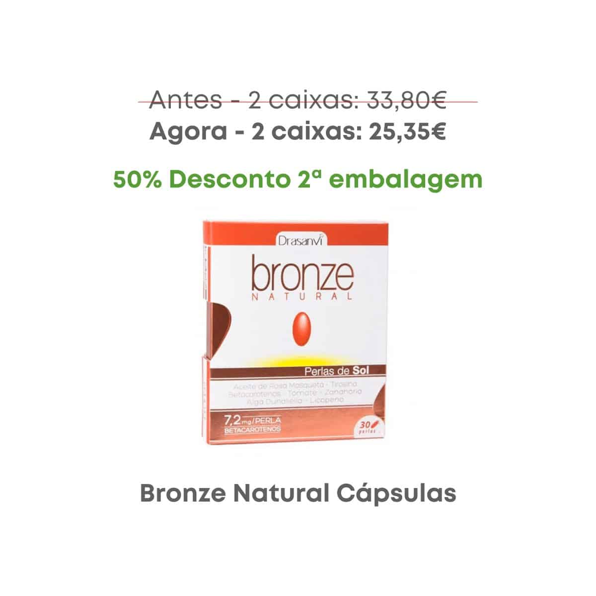 Kit Bronze Natural 2 x 30 cápsulas Drasanvi