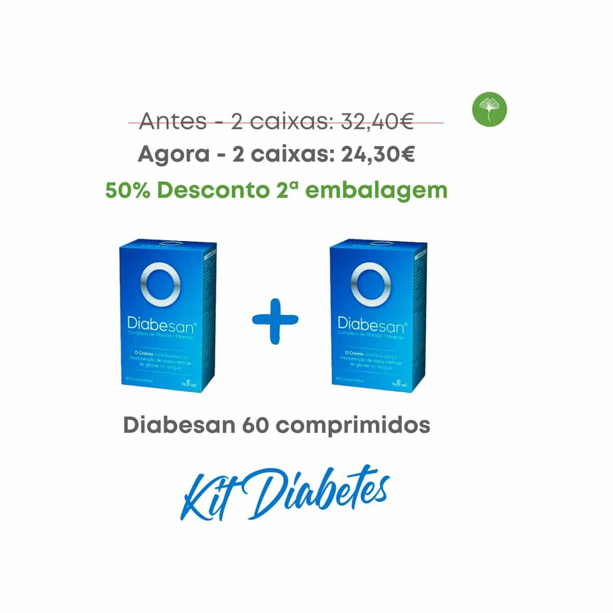 Kit Diabesan 2 x 60 comprimidos Nutridil
