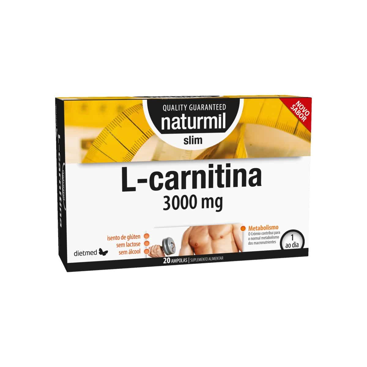 L-Carnitina 3000mg 20 ampolas Dietmed