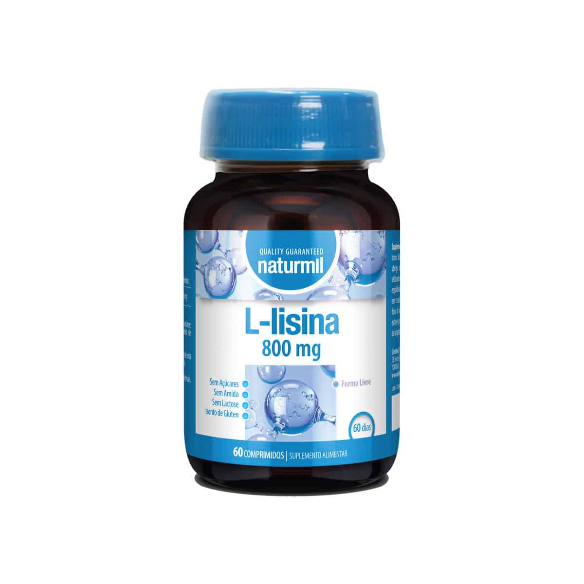 L-Lisina 800mg 60 comprimidos Naturmil