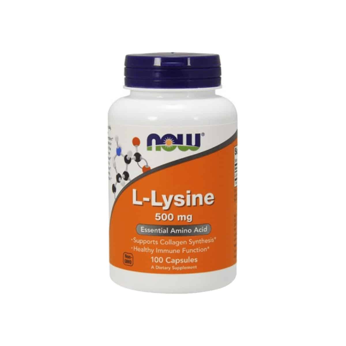 L-Lysine 500mg 100 cápsulas Now