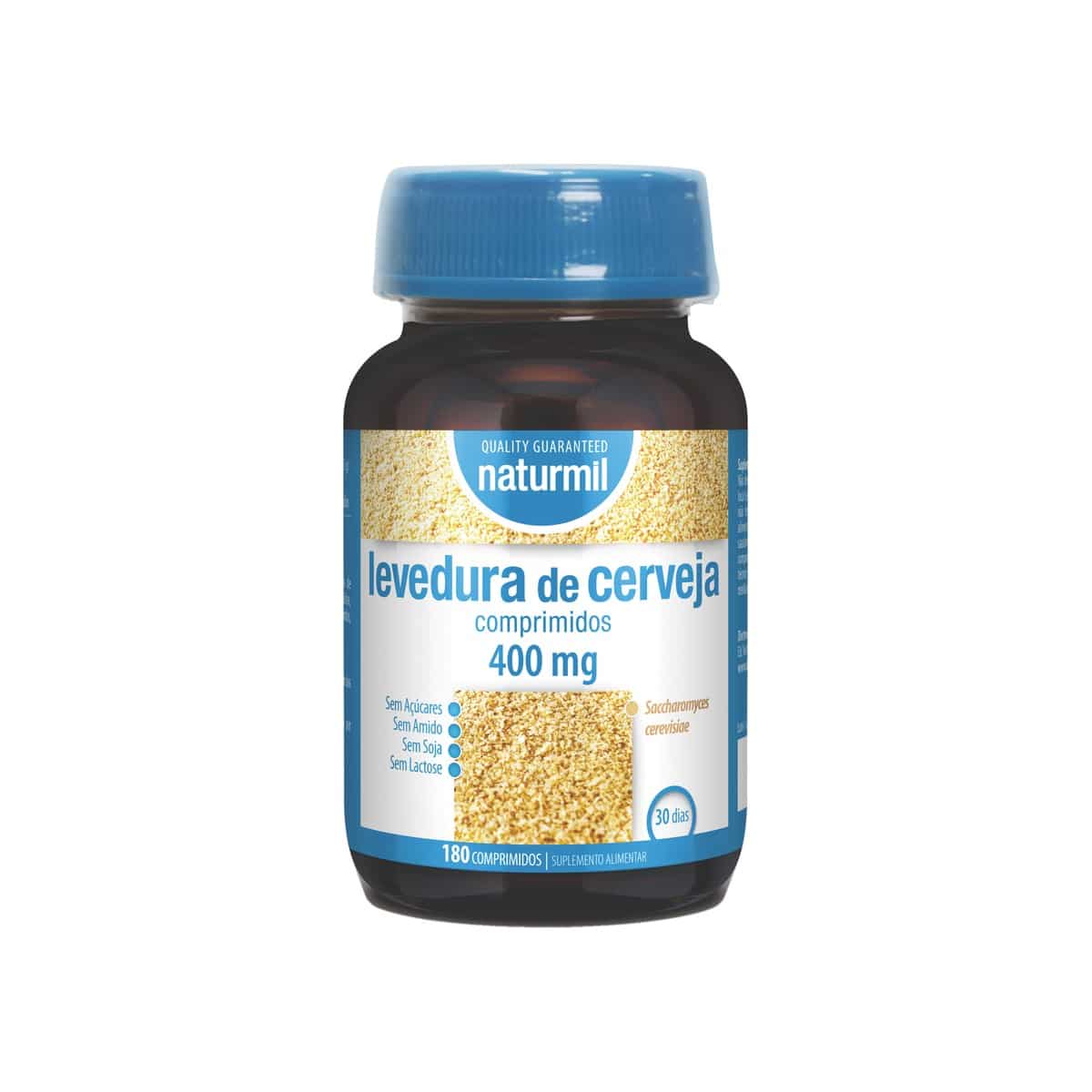 Levedura de Cerveja 400mg 180 comprimidos Naturmil