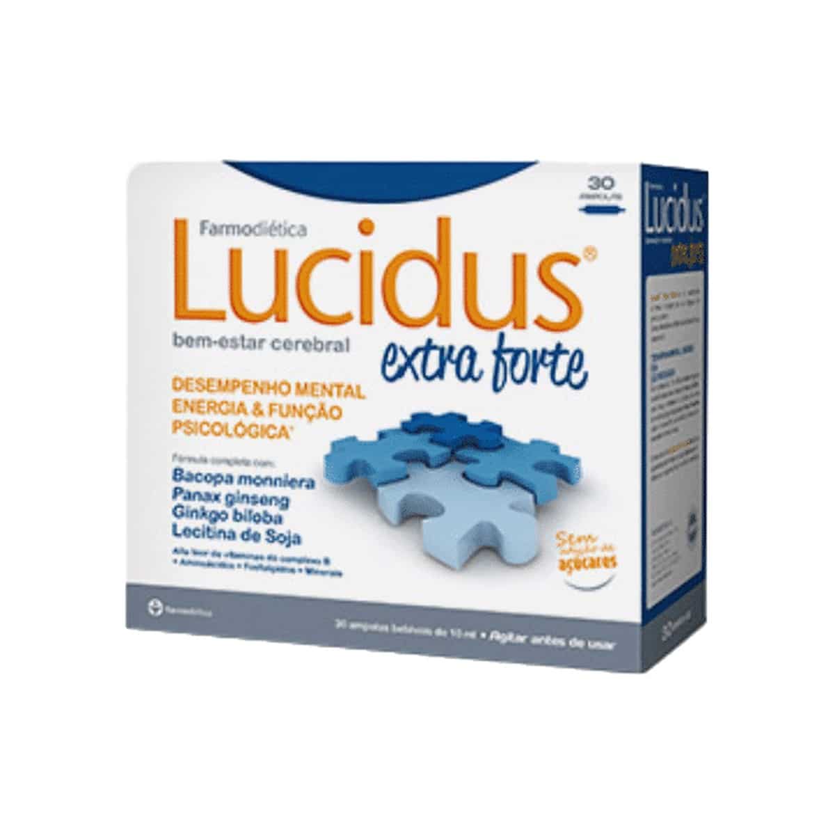 Lucidus Extra Forte 30 ampolas Farmodiética