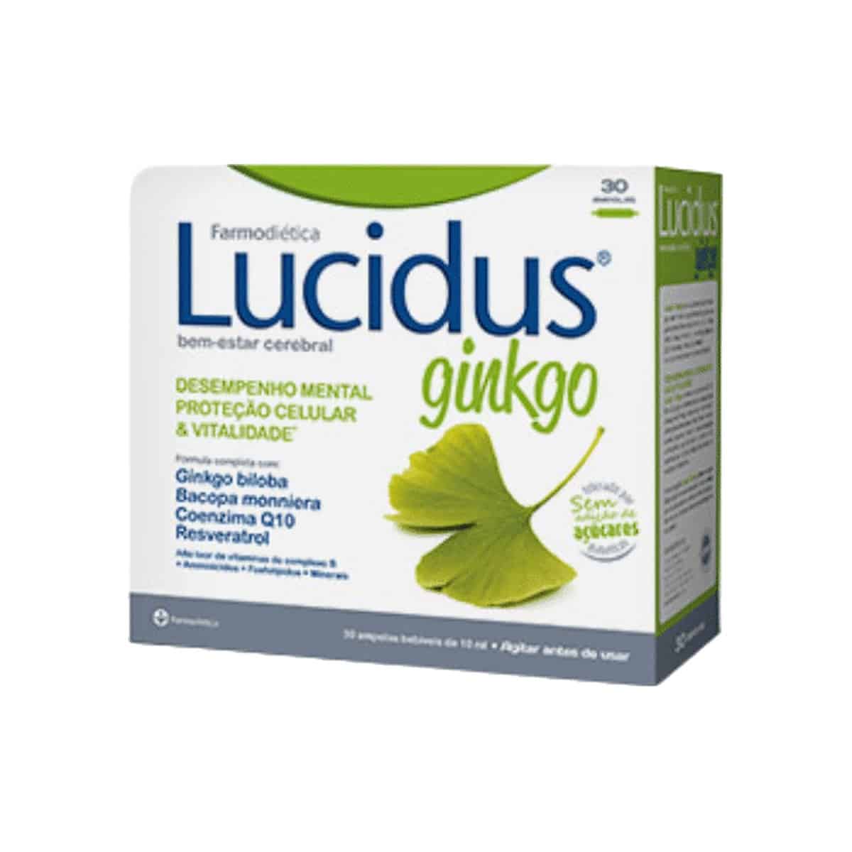 Lucidus Ginkgo 30 ampolas Farmodiética