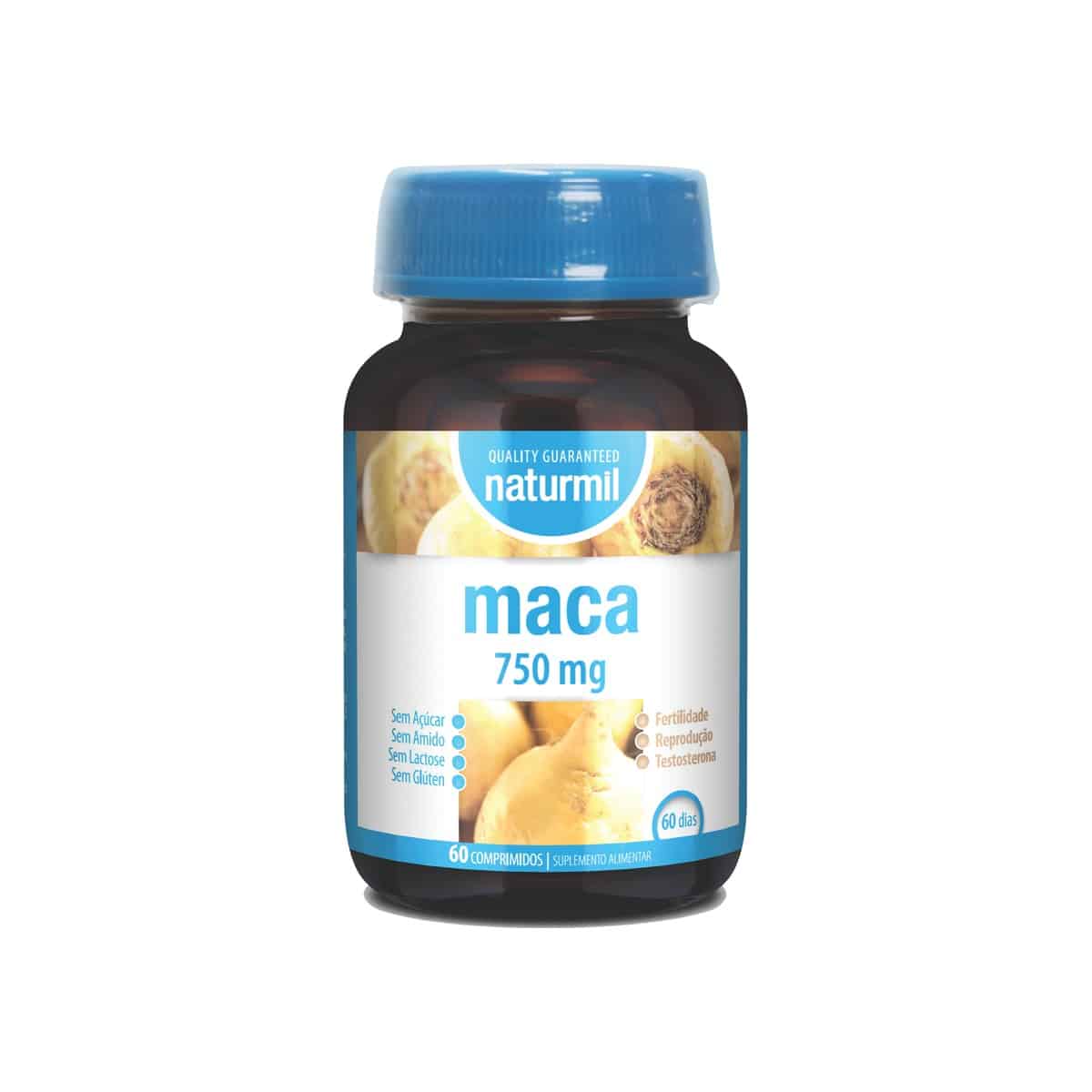 Maca 750mg 60 comprimidos Naturmil