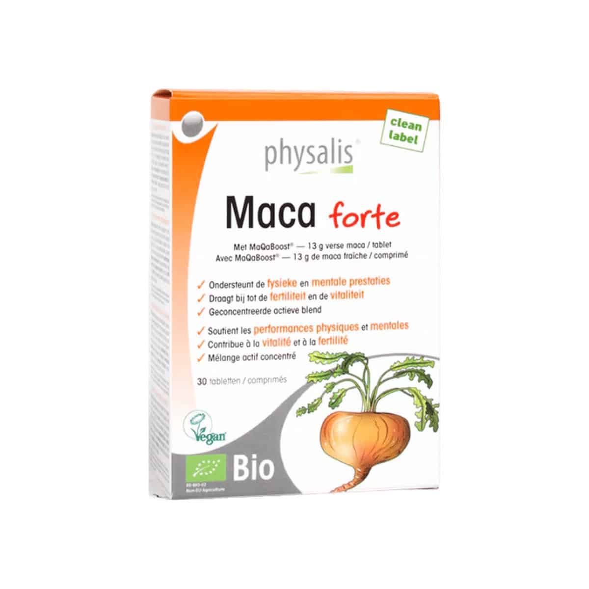 Maca Forte 30 comprimidos Physalis