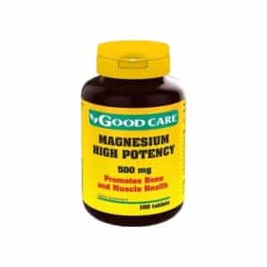 Magnesium High Potency 500mg 100 comprimidos Good Care