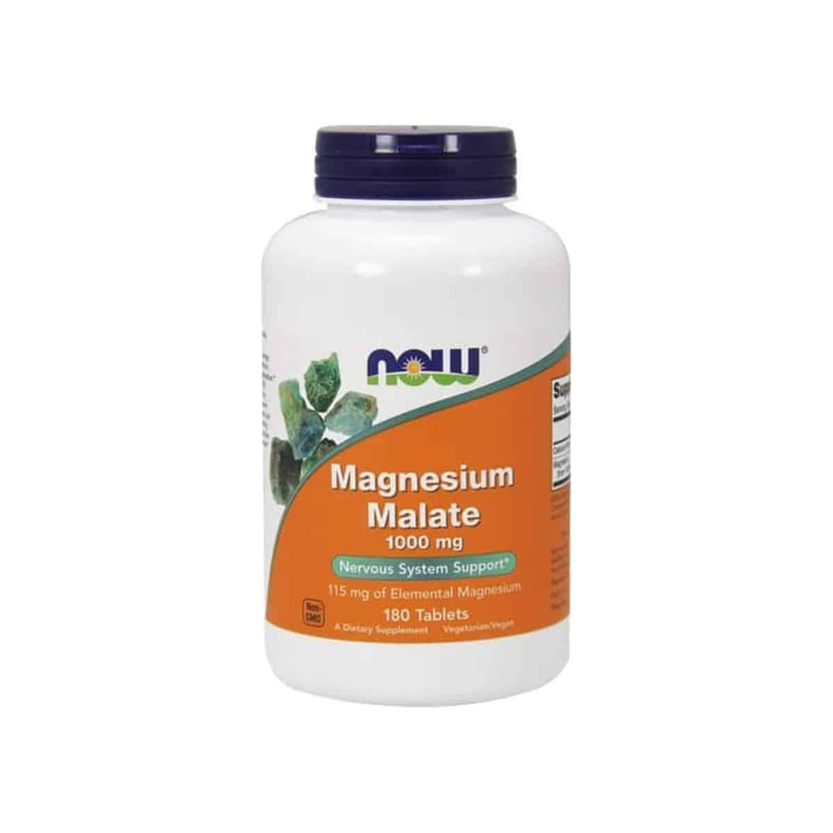 Malato de Magnésio 1000mg 180 comprimidos Now