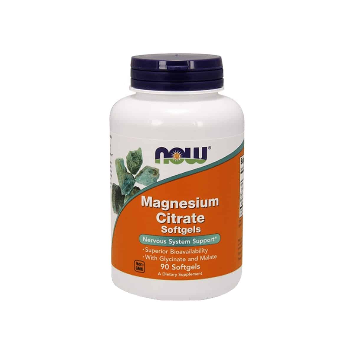 Magnesium Citrate 90 cápsulas Now