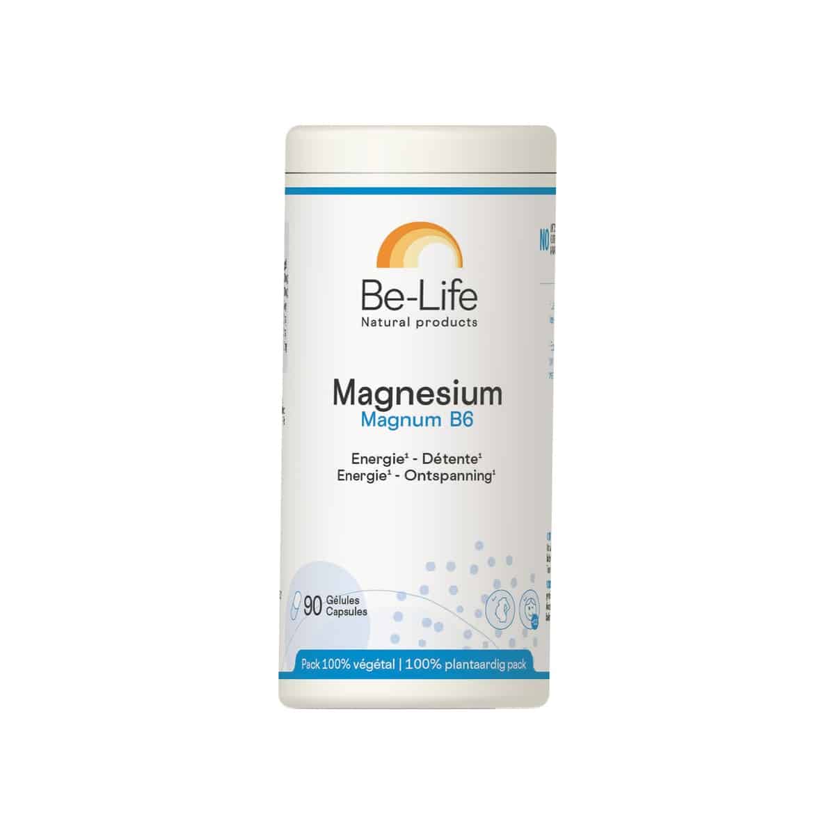 Magnesium Magnum B6 90 cápsulas Be-Life