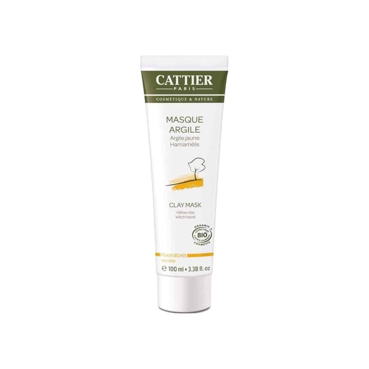 Máscara de Argila Amarela e Hamamélis Pele Seca 100ml Cattier