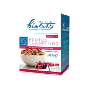 Muesli Frutos Vermelhos 7 saquetas Dieta Biotrês Farmodiética
