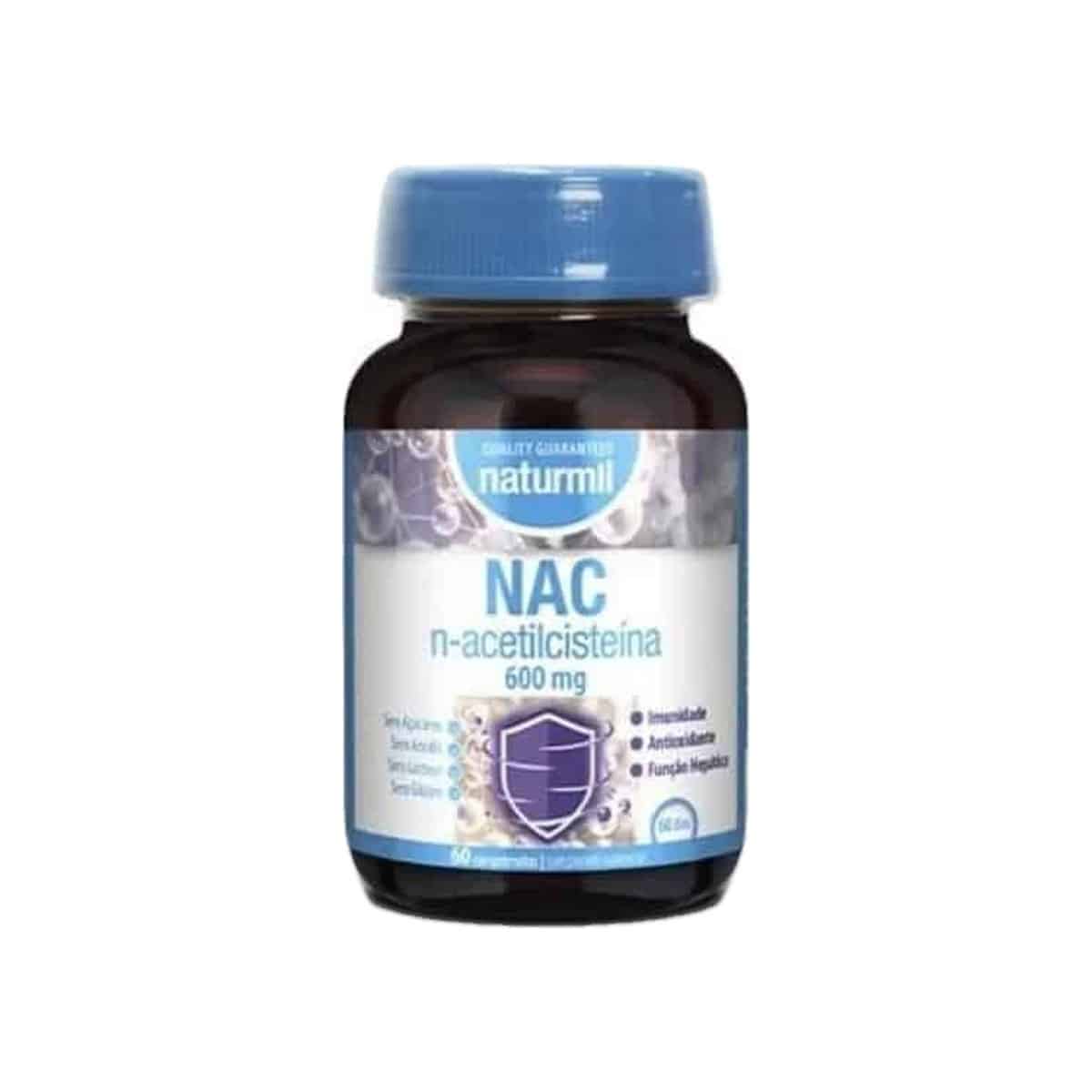 NAC N-Acetilcisteína 60 comprimidos Naturmil