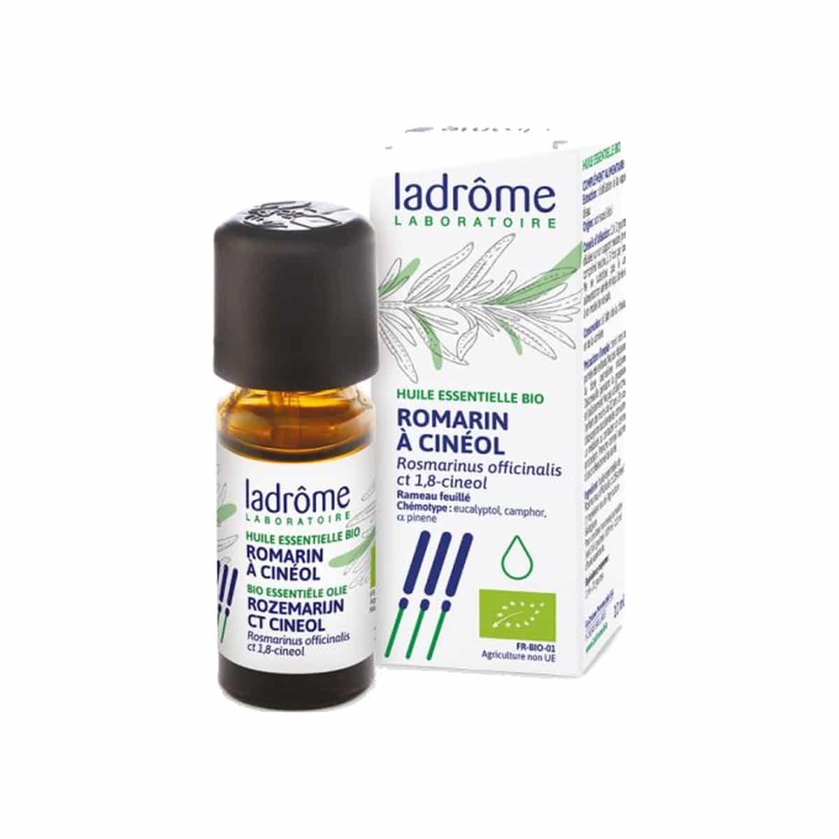 Óleo Essencial de Alecrim QT Cineol Bio 10ml Ladrôme
