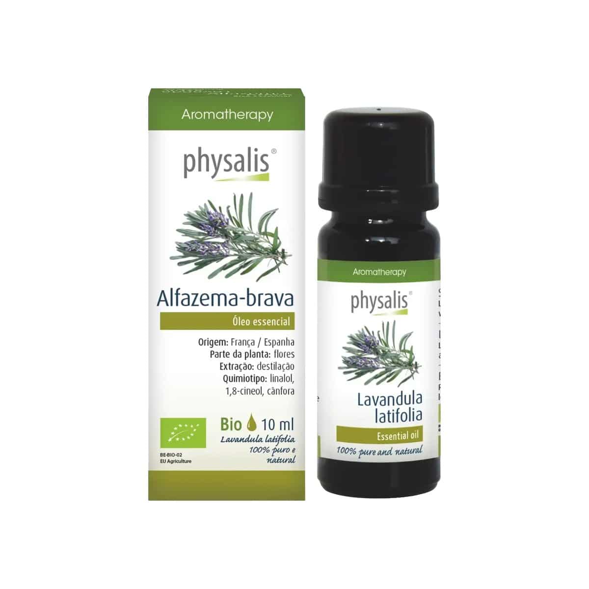 Óleo Essencial de Alfazema-Brava Bio 10ml Physalis