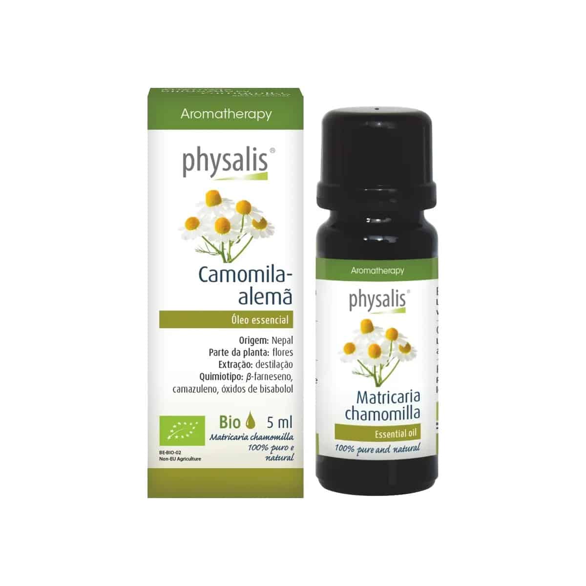 Óleo Essencial de Camomila Bio 5ml Physalis