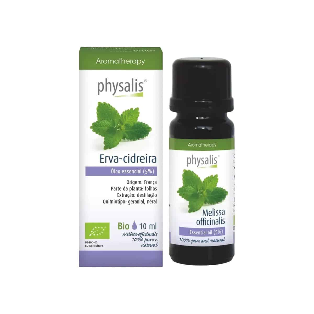 Óleo Essencial de Melissa 5% Bio 10ml Physalis