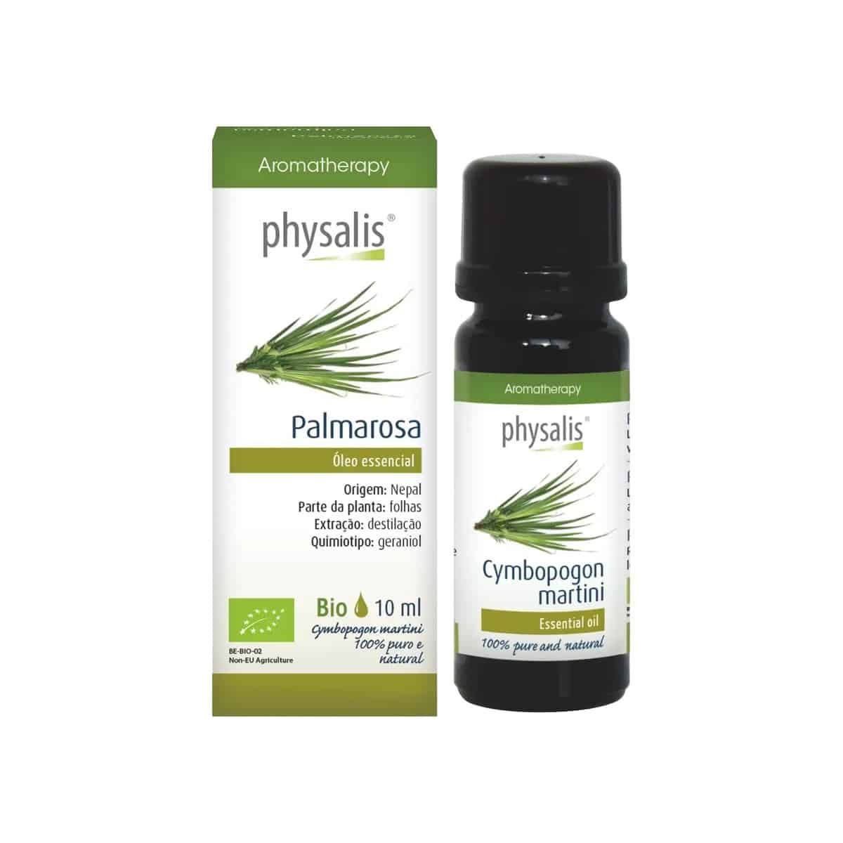 Óleo Essencial de Palmarosa Bio 10ml Physalis