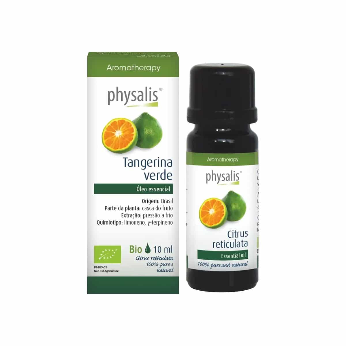 Óleo Essencial de Tangerina Verde Bio 10ml Physalis