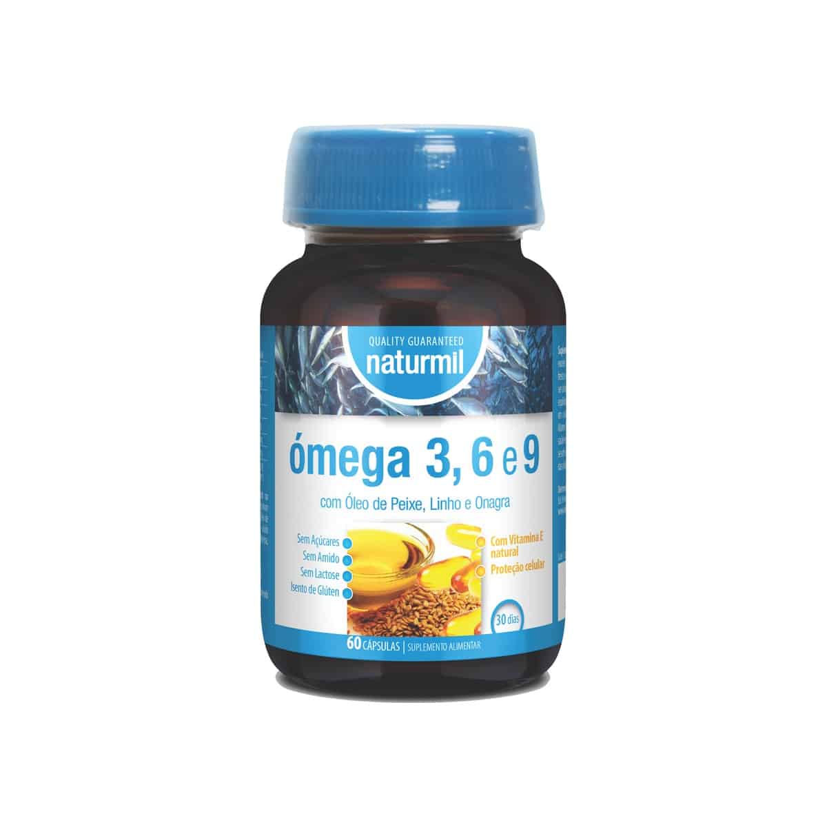 Ómega 3, 6 e 9 60 cápsulas Naturmil