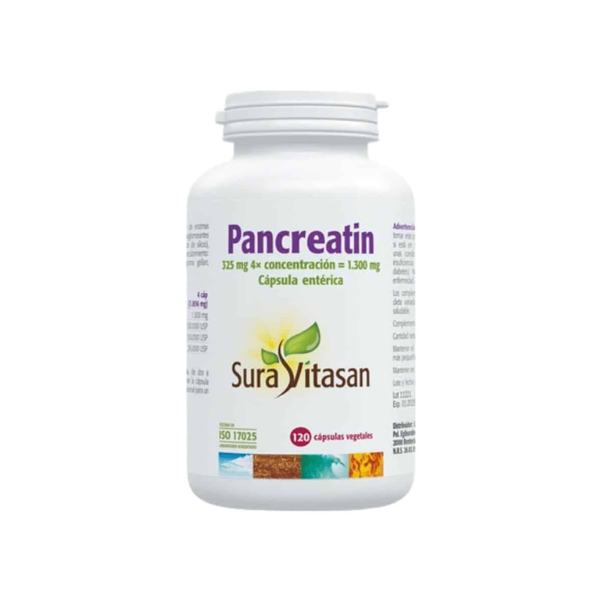 Pancreatin 120 cápsulas Suravitasan