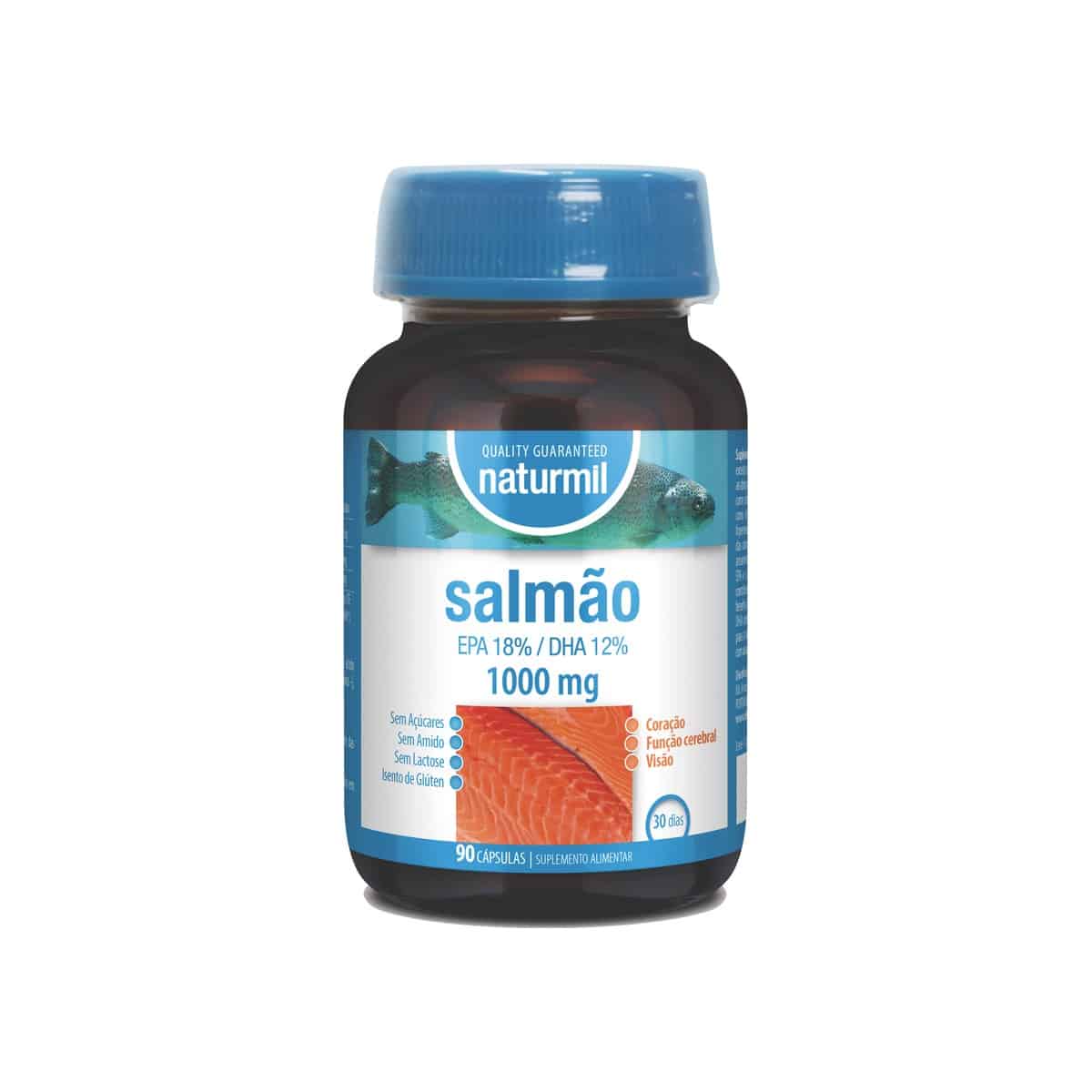 Salmão 1000mg 90 cápsulas Naturmil