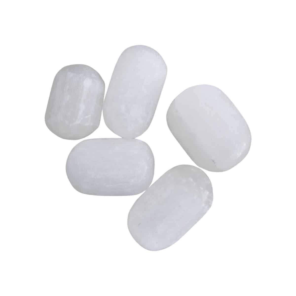 Selenite Branca Rolada (Tamanho Médio)