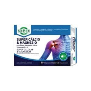 Super Cálcio e Magnésio 30 cápsulas Sovex