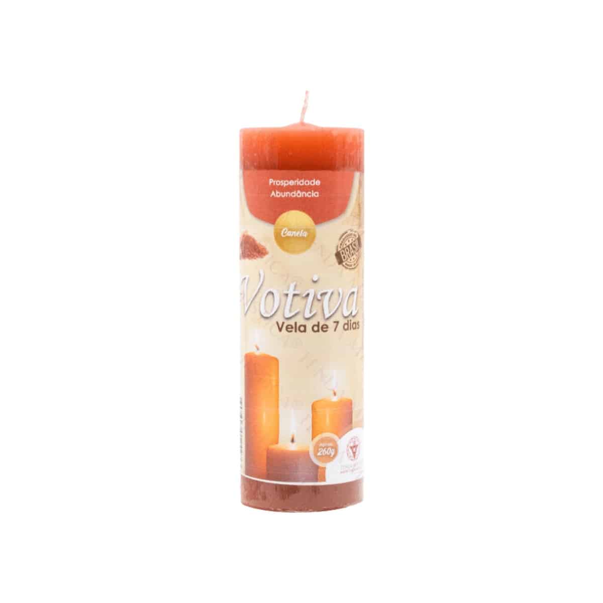 Vela Votiva 7 Dias Laranja
