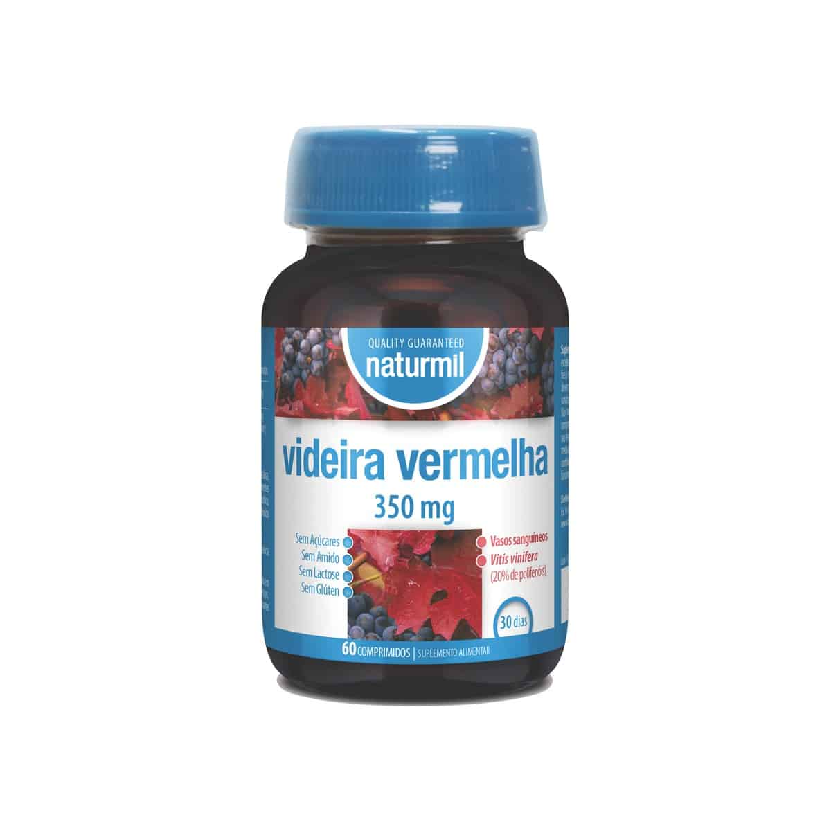 Videira Vermelha 350mg 60 comprimidos Naturmil