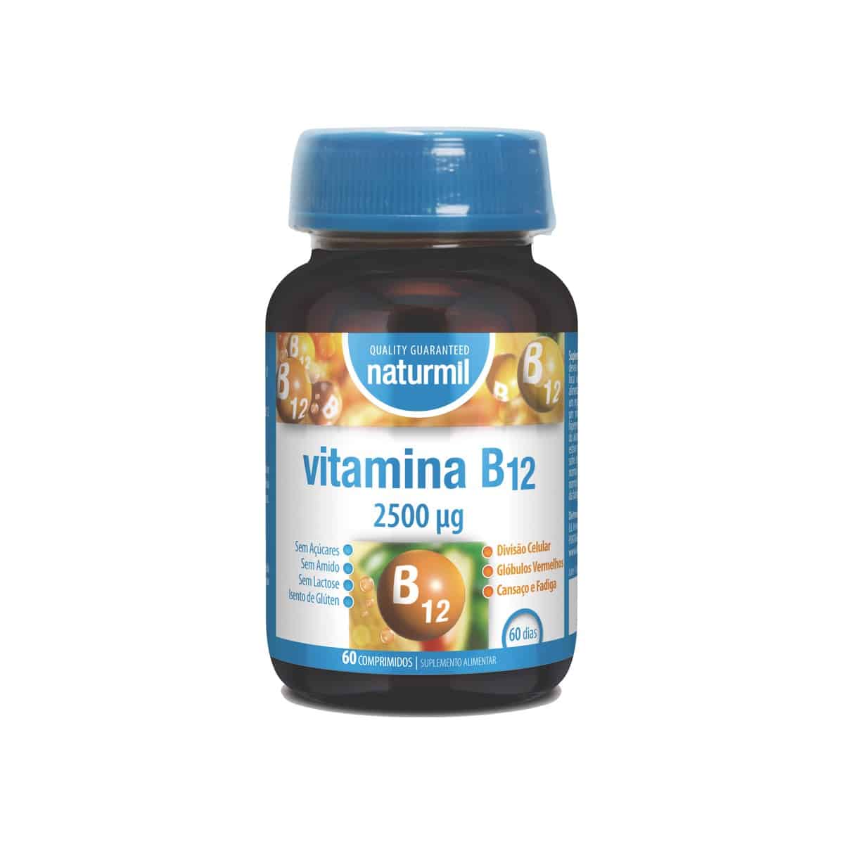 Vitamina B12 60 comprimidos Naturmil