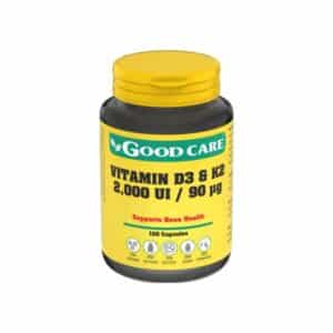 Vitamina D3 + K2 120 cápsulas Good Care