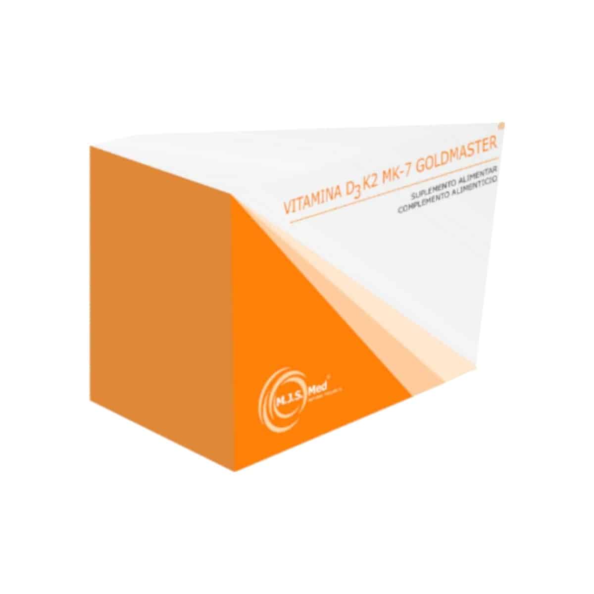 Vitamina D3 K2 MK-7 Goldmaster 60 cápsulas M.J.S. Med