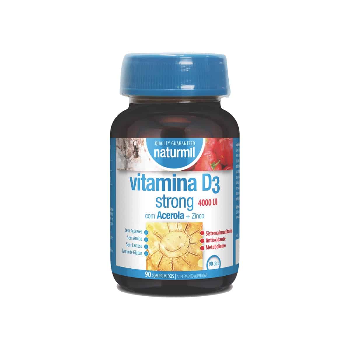 Vitamina D3 Strong 90 comprimidos Naturmil