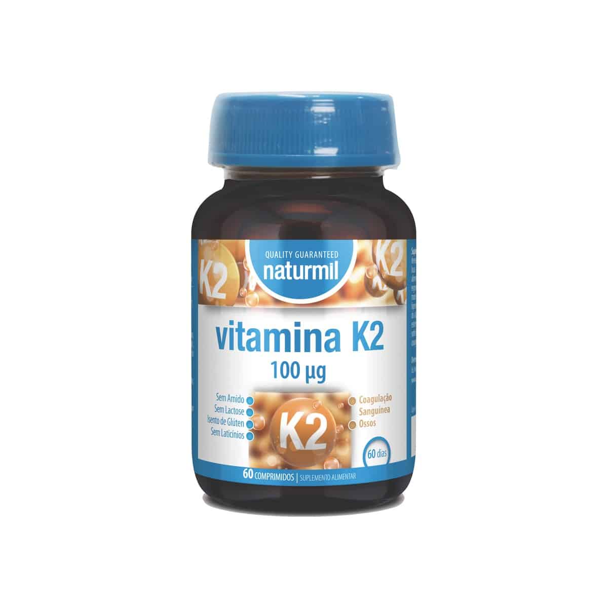 Vitamina K2 100µg 60 comprimidos Dietmed