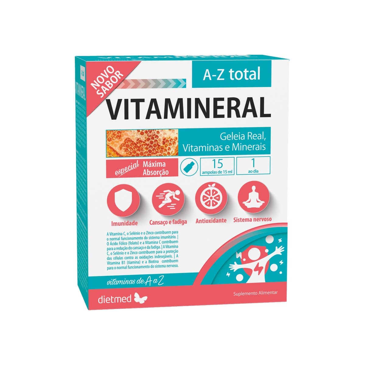 Vitamineral A-Z Total 15 ampolas Dietmed