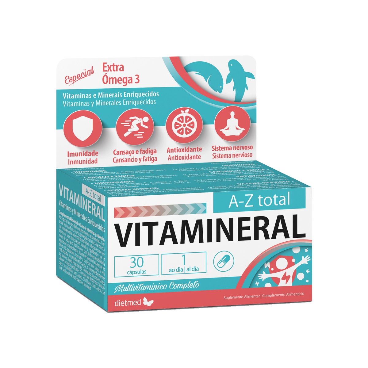 Vitamineral A-Z Total 30 cápsulas Dietmed