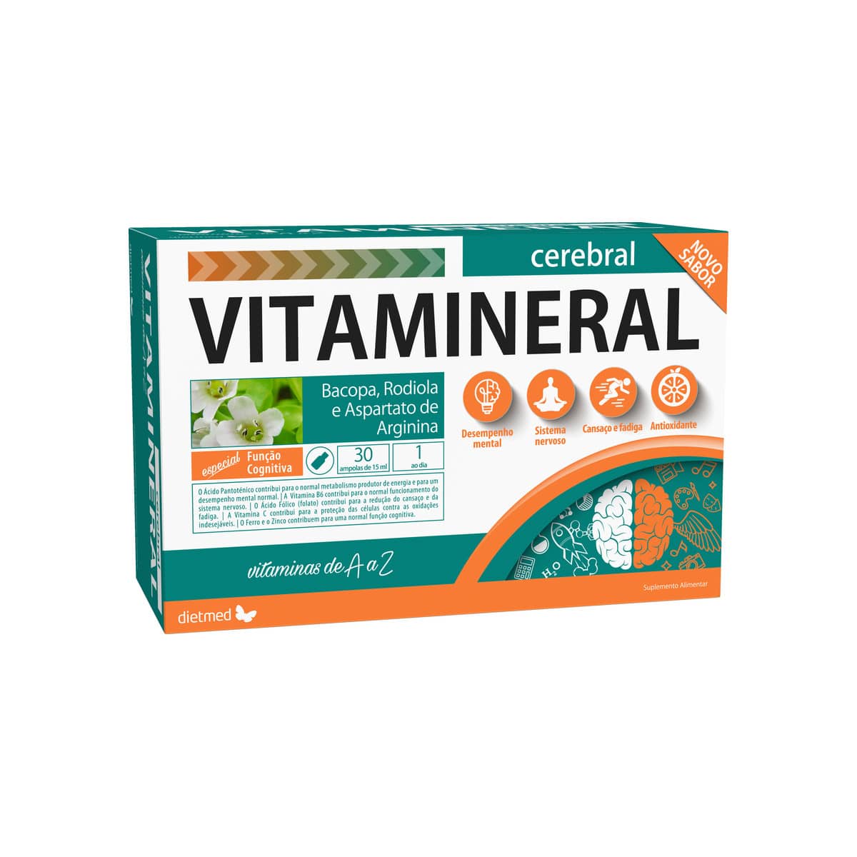 Vitamineral Cerebral 30 ampolas Dietmed