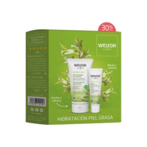Pack Peles Oleosas (Gel de Limpeza + Fluido Matificante) Weleda